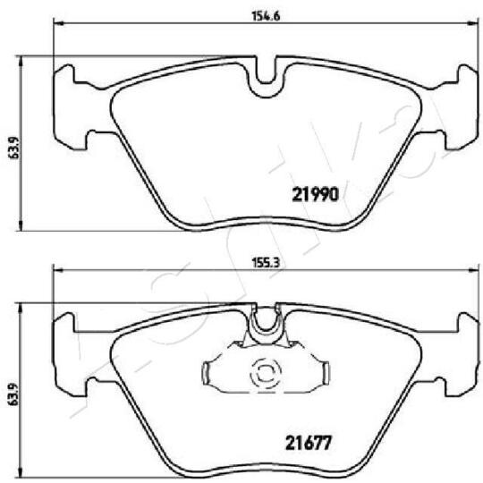 50-00-0120 - Brake Pad Set, disc brake 