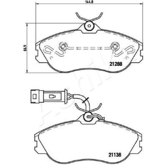 50-00-0902 - Brake Pad Set, disc brake 