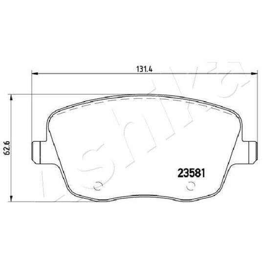 50-00-0935 - Brake Pad Set, disc brake 