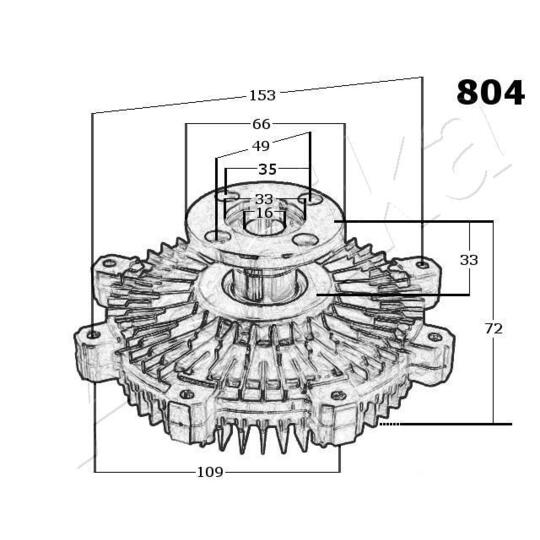 36-08-804 - Clutch, radiator fan 