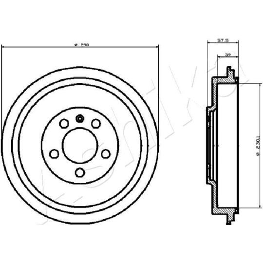 56-00-0906 - Brake Drum 