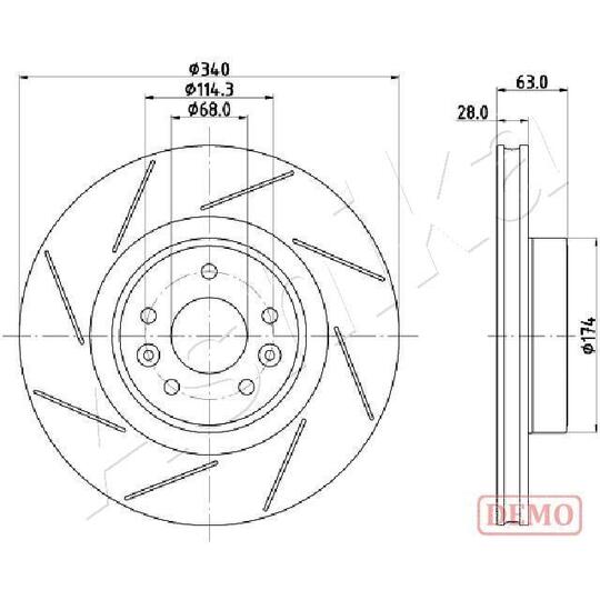 60-00-0717C - Brake Disc 