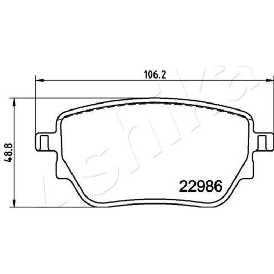 51-00-0533 - Brake Pad Set, disc brake 