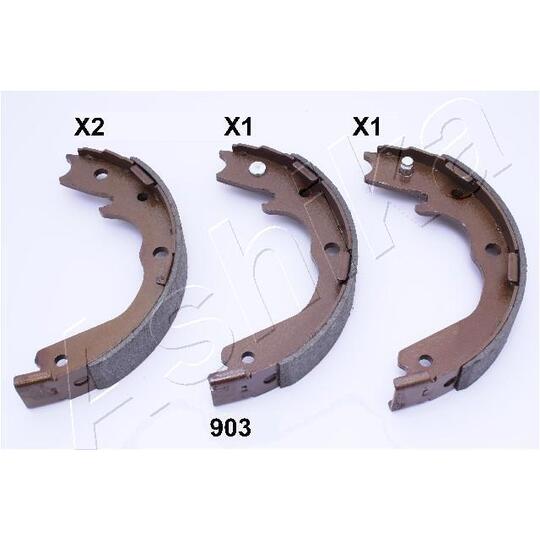 55-09-903 - Brake Shoe Set, parking brake 