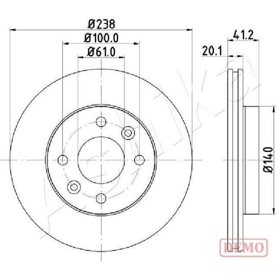 60-00-0708C - Brake Disc 