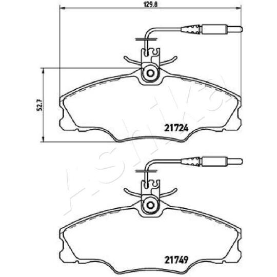 50-00-0650 - Brake Pad Set, disc brake 