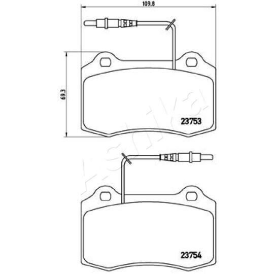 50-00-0651 - Brake Pad Set, disc brake 