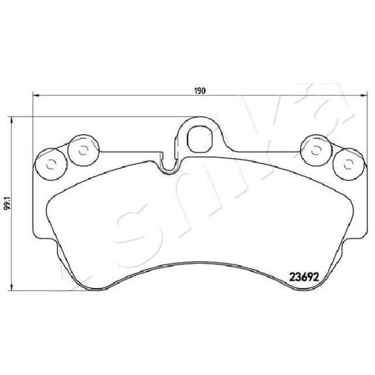 50-00-0949 - Brake Pad Set, disc brake 