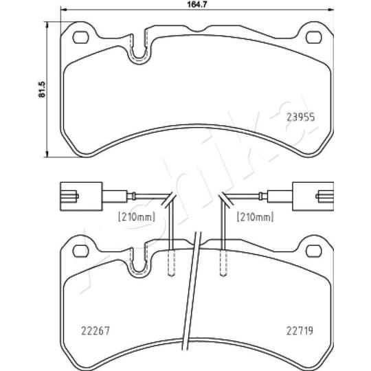 50-00-0210 - Brake Pad Set, disc brake 