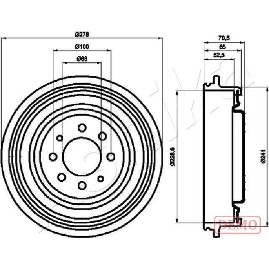 56-00-0703C - Brake Drum 