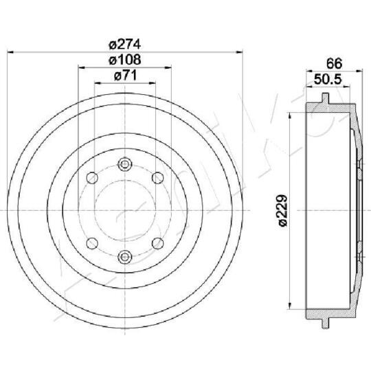 56-00-0600 - Brake Drum 