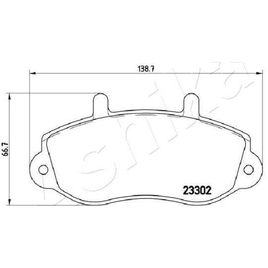 50-00-0408 - Brake Pad Set, disc brake 