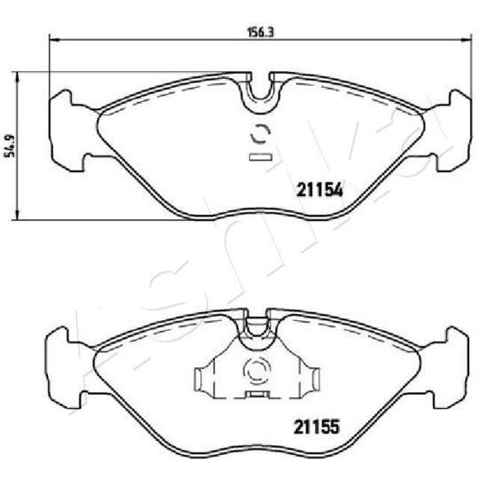 50-00-0414 - Brake Pad Set, disc brake 