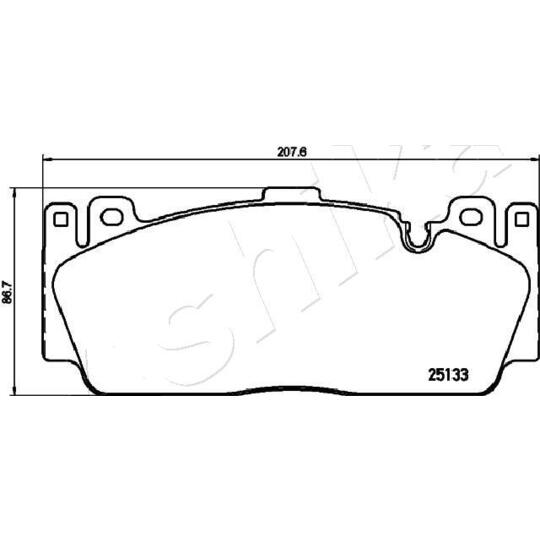 50-00-0127 - Brake Pad Set, disc brake 