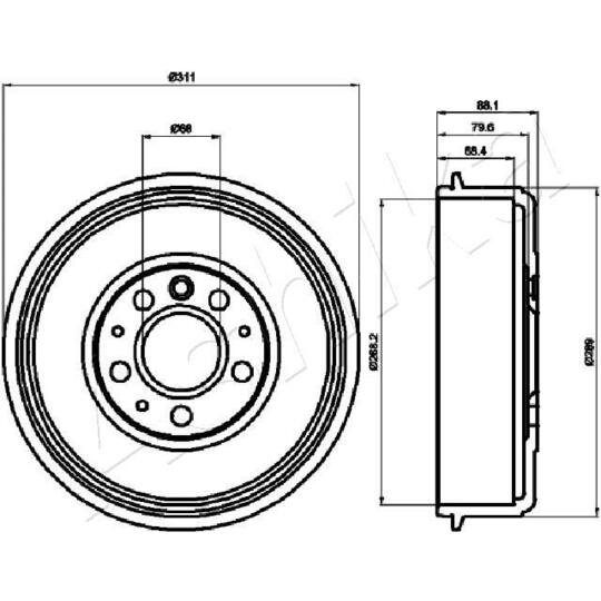 56-00-0914 - Brake Drum 