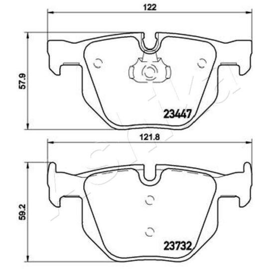 51-00-0116 - Brake Pad Set, disc brake 