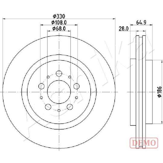 61-00-0322C - Brake Disc 