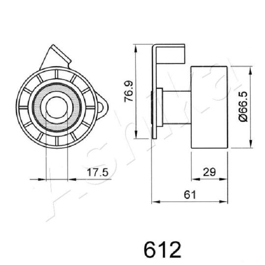 45-06-612 - Tensioner, timing belt 