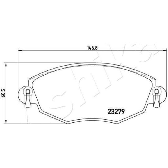 50-00-0318 - Brake Pad Set, disc brake 