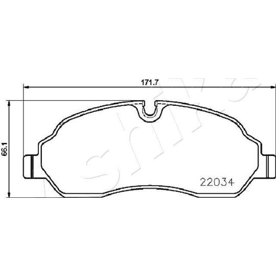 50-00-0320 - Brake Pad Set, disc brake 