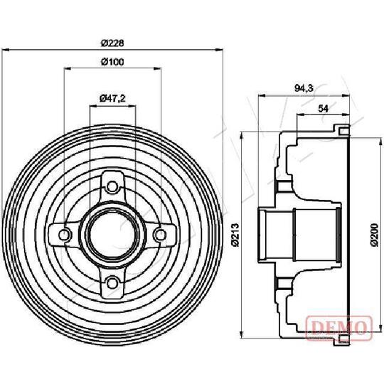 56-00-0412C - Brake Drum 