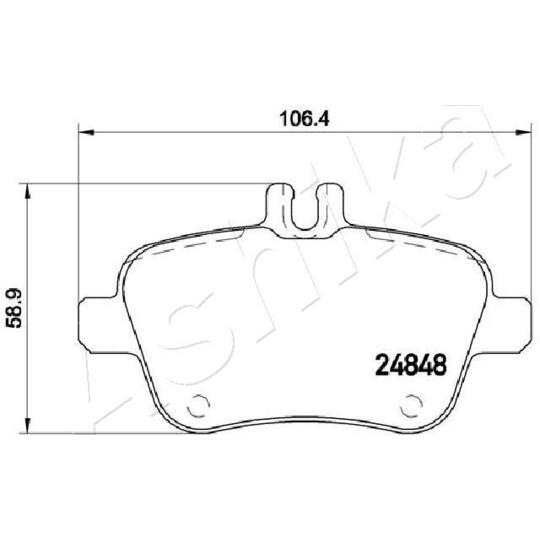 51-00-0501 - Brake Pad Set, disc brake 