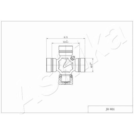 66-0W-W01 - Led, kardanaxel 