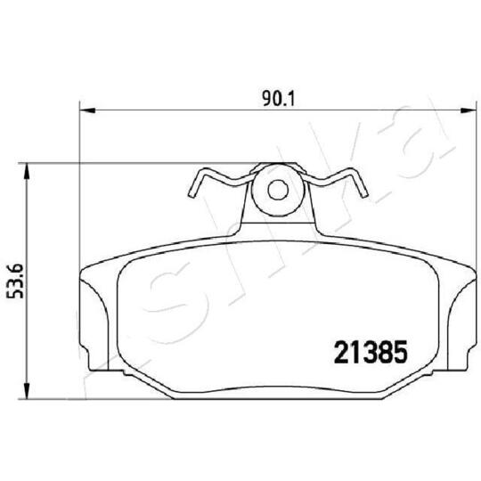 51-00-0320 - Brake Pad Set, disc brake 