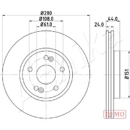 60-00-0710C - Brake Disc 