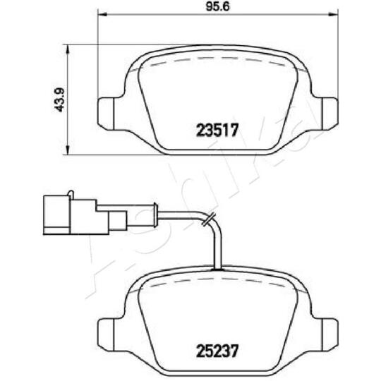 51-00-0207 - Brake Pad Set, disc brake 