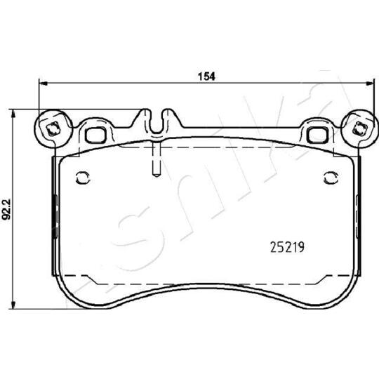 50-00-0523 - Brake Pad Set, disc brake 