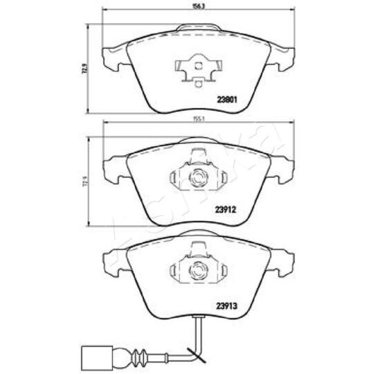 50-00-0937 - Brake Pad Set, disc brake 