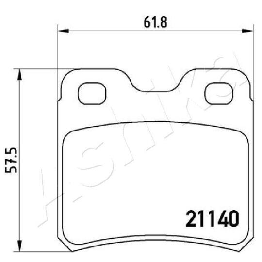 51-00-0401 - Brake Pad Set, disc brake 