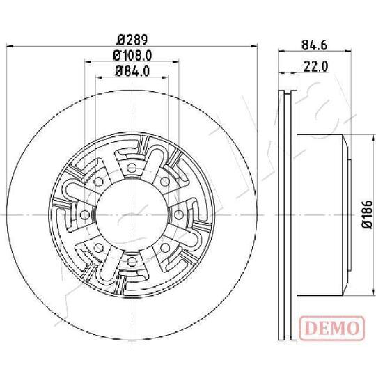 61-00-0222C - Brake Disc 