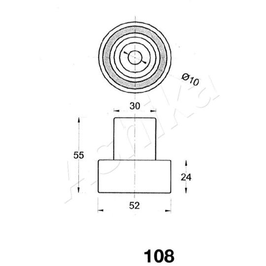 45-01-108 - Tensioner, timing belt 