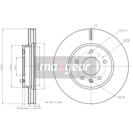 19-2369MAX - Brake Disc 