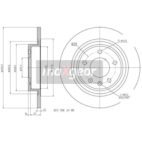 19-2331MAX - Brake Disc 