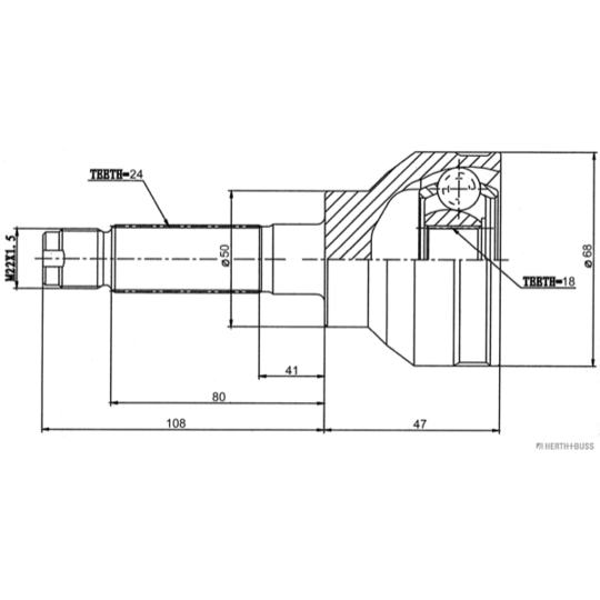 J2827021 - Joint Kit, drive shaft 