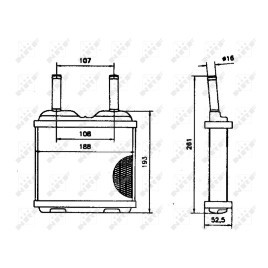 52113 - Heat Exchanger, interior heating 