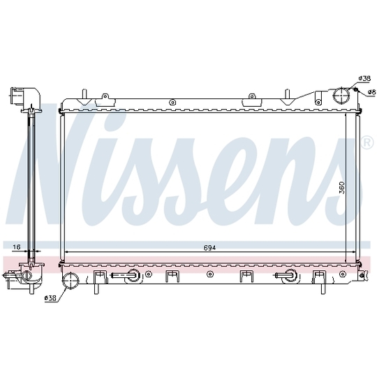 67712 - Radiator, engine cooling 