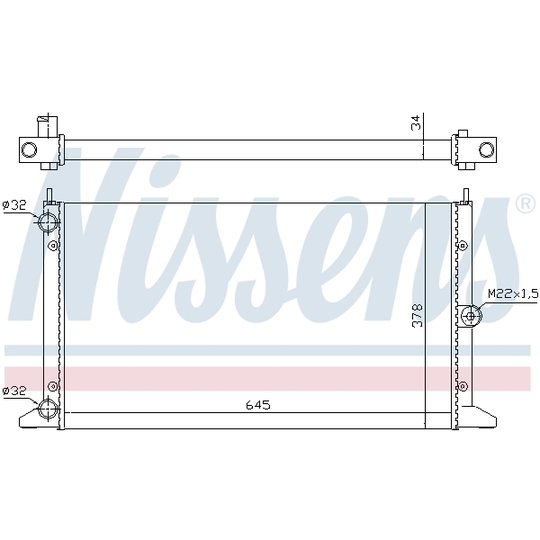 67305 - Radiator, engine cooling 