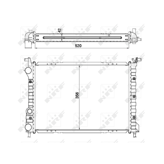 53608 - Radiator, engine cooling 