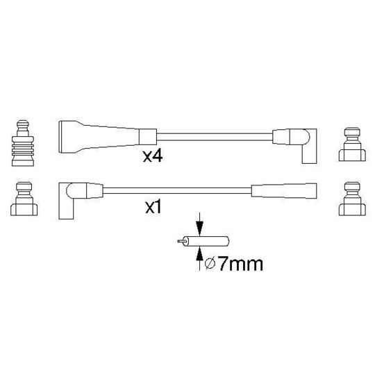 0 986 356 743 - Ignition Cable Kit 
