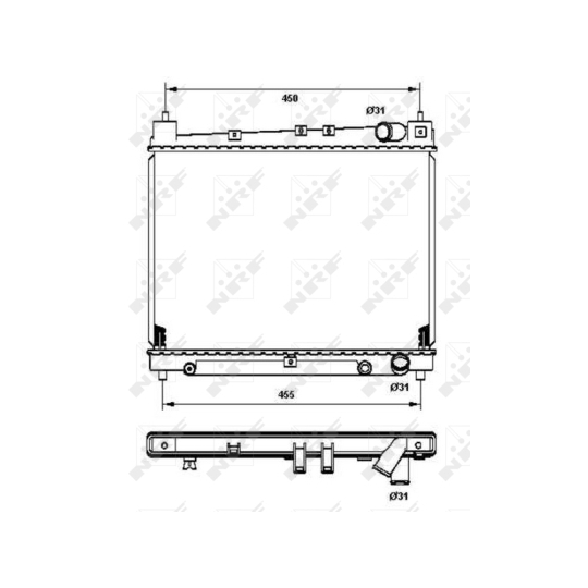 53211 - Radiator, engine cooling 