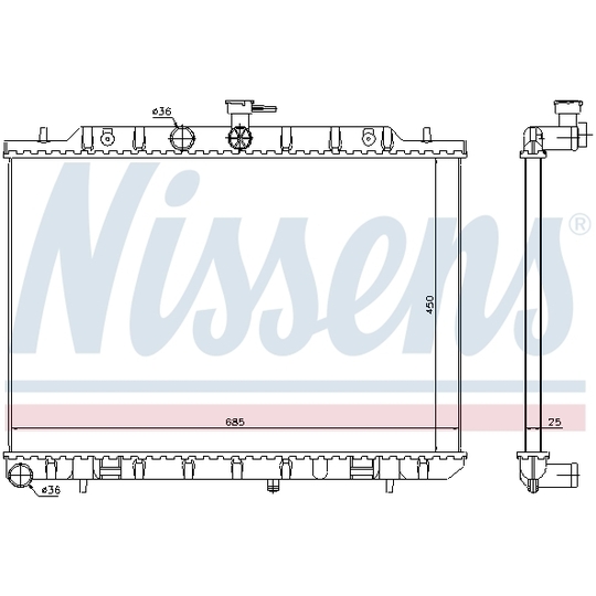 67366 - Radiator, engine cooling 