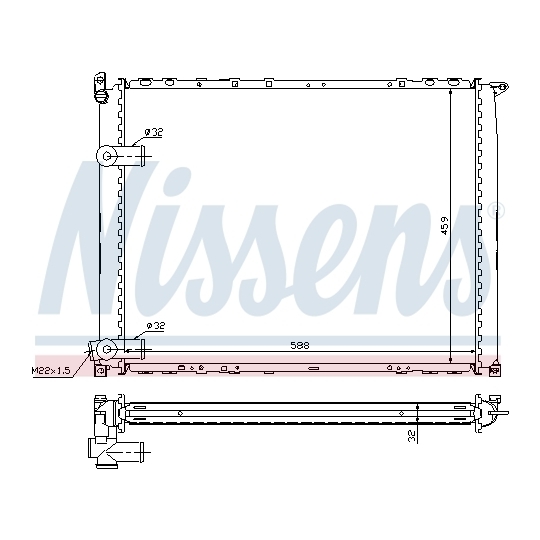 63943A - Radiator, engine cooling 