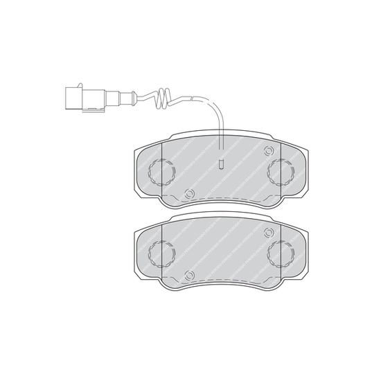FVR4054 - Brake Pad Set, disc brake 