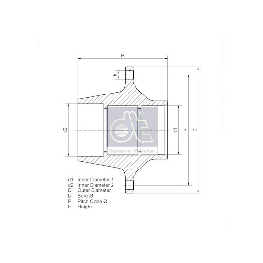 3.67616 - Wheel hub 