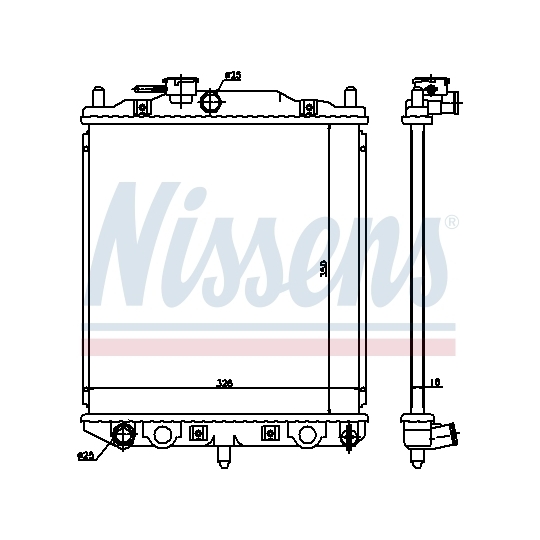 61762 - Radiator, engine cooling 