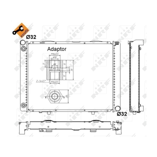 52023 - Radiaator, mootorijahutus 